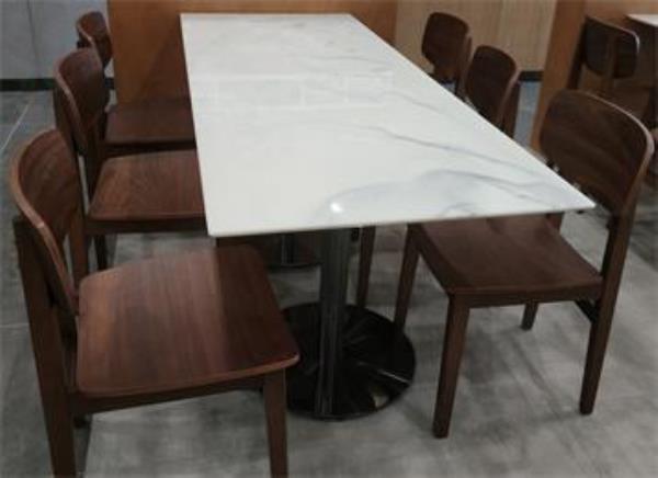 學校食堂桌椅_工廠食堂桌椅_快餐店大理石桌椅